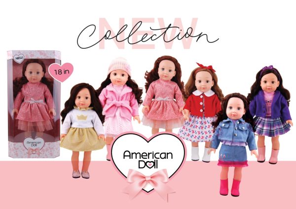 בובה אמריקאית גדולה ואיכותית 45 ס"מ - Amerikan dol